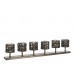 J-Line Theelichthouder 6 Crystal Smokey Grey – Luxe Windlicht met 6 Glazen
